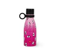 LEGAMI - Bouteille à Vide Chaude et Froide Mini, Bouteille Thermique légère et résistante, Fermeture hermétique, poignée en Silicone Amovible, en Acier Inoxydable, capacité 300 ML, thème Panda