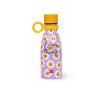 LEGAMI - Bouteille à Vide Chaude et Froide Mini, Bouteille Thermique légère et résistante, Fermeture hermétique, poignée en Silicone Amovible, en Acier Inoxydable, capacité 300 ML, Thème Daisy
