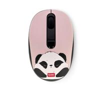 Legami - Wireless Mouse with Ultra Compact USB Receiver, Panda Theme, 3 Speed Op