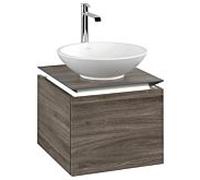 Legato Villeroy et Boch vasque B565L0RK 45x38x50cm, centre vasque, avec éclairage LED, Stone Oak