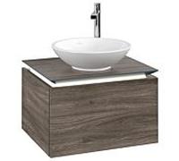 Legato Villeroy et Boch vasque B567L0RK 60x38x50cm, centre vasque, avec éclairage LED, Stone Oak