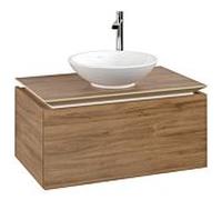 Legato Villeroy et Boch vasque B56900RH 80x38x50cm, centre vasque, Kansas Oak