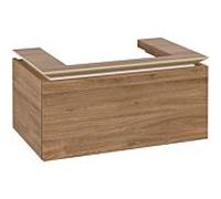 Legato Villeroy und Boch vasque B67800RH 80x38x50cm, centre de vanité, chêne Kansas