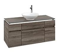 Legato Villeroy und Boch vasque B578L0RK 120x55x50cm, meuble sous-vasque central, avec éclairage LED, chêne pierre