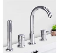LeGDOr Mitigeur de Bain-Douche avec Pomme de Douche, Robinet de Baignoire de Remplissage de Salle de Bains, Douche pour robinets de Baignoire chromé