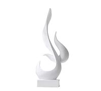 LeGDOr Objet de décoration Moderne Statue Noire intérieur Salon déco Table Basse Meuble TV Bureau Sculpture Design Blanc
