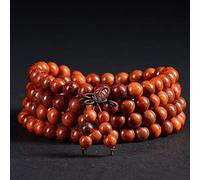 LeGDOr Perles de prière en Bois de Rose, 1 pièce, Bracelet Bouddhiste tibétain Mala Bouddha, Chapelet en Bois, Bijoux de Yoga pour Hommes et Femmes