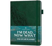 Legend Agenda fin de vie en cas de mort, vert foncé | 17,8 x 25,4 cm « I'm dead now what book binder with theme chapitters, record beneficiaries, will last wishes, funérailles