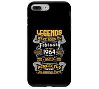 Legend February 1964 Vintage 62nd Birthday Tees Made in 1964 Coque pour iPhone 7 Plus/8 Plus