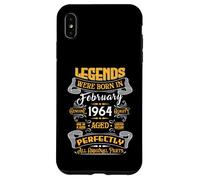 Legend February 1964 Vintage 62nd Birthday Tees Made in 1964 Coque pour iPhone XS Max