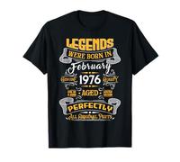 Legend February 1976 Vintage 50th Birthday Tees Made in 1976 T-Shirt