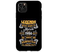 Legend February 1986 Vintage 40th Birthday Tees Made in 1986 Coque pour iPhone 11 Pro Max