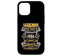 Legend February 1986 Vintage 40th Birthday Tees Made in 1986 Coque pour iPhone 12/12 Pro