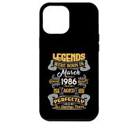Legend February 1986 Vintage 40th Birthday Tees Made in 1986 Coque pour iPhone 12 Pro Max