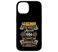 Legend February 1986 Vintage 40th Birthday Tees Made in 1986 Coque pour iPhone 14