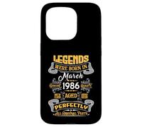 Legend February 1986 Vintage 40th Birthday Tees Made in 1986 Coque pour iPhone 15 Pro