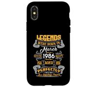 Legend February 1986 Vintage 40th Birthday Tees Made in 1986 Coque pour iPhone X/XS