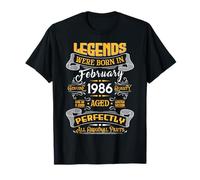 Legend February 1986 Vintage 40th Birthday Tees Made in 1986 T-Shirt