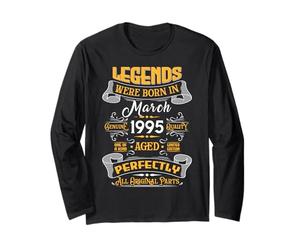 Legend February 1995 Vintage 31st Birthday Tees Made in 1995 Manche Longue