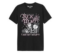 Legend Icon Men's T-Shirt - Cotton Round Neck Short Sleeve Tee - Regular Fit Shirt,Rick and Morty 1+800+Get+Schwifty_Noir,Small