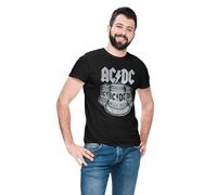 Legend Icon Officiel AC/DC imprimé T-Shirt pour Homme Col Ras du Cou Manches Courtes Coton Coupe régulière,Officiel AC/DC imprimé T-Shirt pour Homme Col Ras du Cou Manches Courtes,Taille XS
