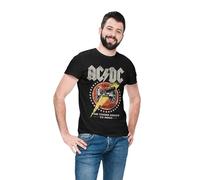 Legend Icon Officiel AC/DC imprimé T-Shirt pour Homme Col Ras du Cou Manches Courtes Coton Coupe régulière,1981 Vintage_Noir, Taille 3XL
