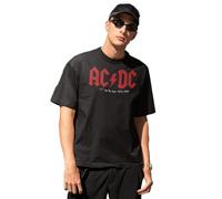 Legend Icon Officiel AC/DC imprimé T-Shirt pour Homme Col Ras du Cou Manches Courtes Coton Coupe régulière,Fly Tour_N,Taille S