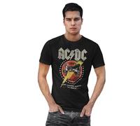 AC/DC « 1981 Vintage » MEACDCRTS032 T-Shirt Homme, Noir, Taille M