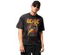 Legend Icon Officiel AC/DC imprimé T-Shirt pour Homme Col Ras du Cou Manches Courtes Coton Coupe régulière,1981 for Those Who About to Rock_N,Taille M