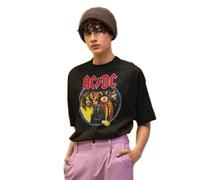 AC/DC « Tour Highway to Hell » MEACDCRTS030 T-Shirt Homme, Noir, Taille XL