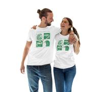 LEGEND ICON Officiel Harry Potter Hogwarts imprimé T-Shirt pour Unisexe Col Ras du Cou Manches Courtes Coton Coupe régulière,Hogwarts School of Witchcraft_White,Large