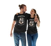 LEGEND ICON Officiel Harry Potter Ravenclaw Maison imprimé T-Shirt pour Unisexe Col Ras du Cou Manches Courtes Coton Coupe régulière,Hogwarts School of Witchcraft Wizardry_Black,XL