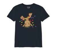 Legend Icon Officiel Marvel Division Officiel Marvel Groot Imprimé T imprimé T-Shirt pour Garçon Col Ras du Cou Manches Courtes Coton Coupe régulière,Navy_Taille 14 Ans