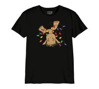 Legend Icon Officiel Marvel Division Officiel Marvel Groot Imprimé T imprimé T-Shirt pour Garçon Col Ras du Cou Manches Courtes Coton Coupe régulière,Noir_Taille 10 Ans