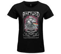Legend Icon Officiel Pink Floyd imprimé T-Shirt pour Femme Col Ras du Cou Manches Courtes Coton Coupe régulière,Live at The Rainbow Theatre_Noir,XL