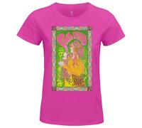 Legend Icon Officiel Pink Floyd imprimé T-Shirt pour Femme Col Ras du Cou Manches Courtes Coton Coupe régulière,Marquee London 66_Rose,M