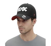 LEGEND ICON Officielle AC/DC Plug ME in Snapback Baseball Cap - Unisex Casquette | Adjustable Hat with Visor | Streetwear,One Size,Black