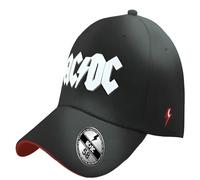 LEGEND ICON Officielle AC/DC Plug ME in Snapback Baseball Cap - Unisex Casquette | Adjustable Hat with Visor | Streetwear,One Size,Black