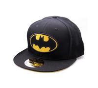 Legend Icon Officielle DC Comics Batman - Black Logo Snapback Baseball Cap - Unisex Casquette | Adjustable Hat with Visor | Streetwear,One Size,Noir