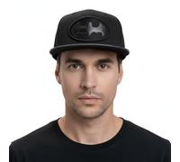 Legend Icon Officielle DC Comics Batman - Leather Symbol Snapback Baseball Cap - Unisex Casquette | Adjustable Hat with Visor | Streetwear,One Size,Black