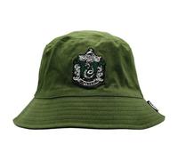 Legend Icon Officielle Harry Potter Badge Slytherin Snapback Baseball Cap - Unisex Casquette | Adjustable Hat with Visor | Streetwear,One Size,Kaki