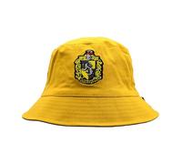 LEGEND ICON Officielle Harry Potter Hufflepuff - Insigne Adulte Bucket Hat with Visor Summer Bob - Unisex Casquette | Fisherman Hat with Visor | Streetwear,One Size,Jaune