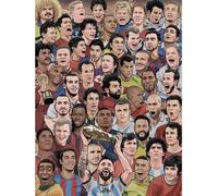 Legend - Impression sur toile "Football's Greatest" PM11758 (80 cm x 60 cm) (Coloré)