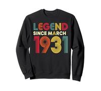Legend Mars 1931 95ème Anniversaire Hommes Femmes 95 Ans Sweatshirt