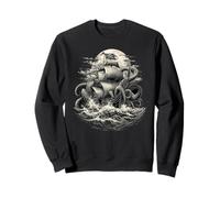 Legend of The Abyss - Vintage Pirate Ship Kraken Gravure Sweatshirt