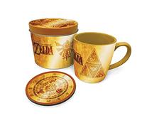 Legend of Zelda Coffret cadeau avec tasse et sous-verre dans une boîte cadeau réutilisable