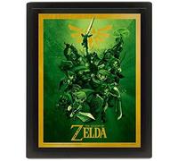 Legend Of Zelda - Posters Effet 3d Encadrés Link 26 X 20 Cm