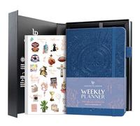 Legend - Planificateur hebdomadaire, mensuel et budgétaire non daté - Organisateur de vie pour la gestion du temps et la productivité, A5 (bleu mystique, nouvelle couverture)