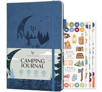 Legend Planner Journal de camping 17,8 x 25,4 cm (plus petit que le format A4 (17,8 x 25,4 cm), bleu fumé en relief
