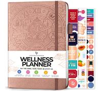 Legend Planner - Journal du bien-être et de l’alimentation - Journal quotidien de diététique, de santé et de fitness - Journal de style de vie - Durée 6 mois, format A5 - Or Rose